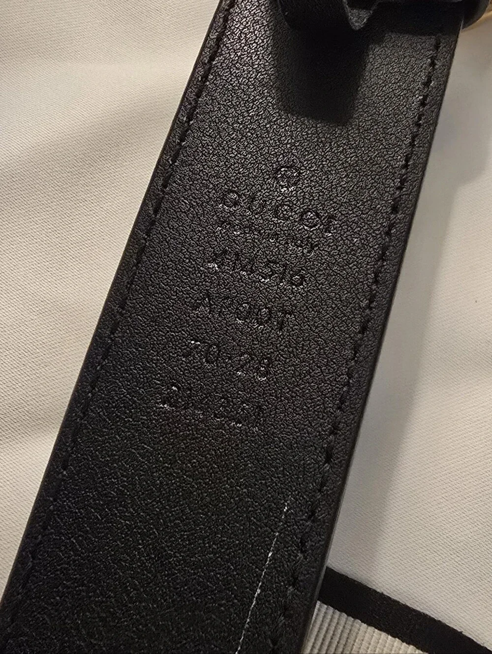 Gucci Black Leather Belt 70/28